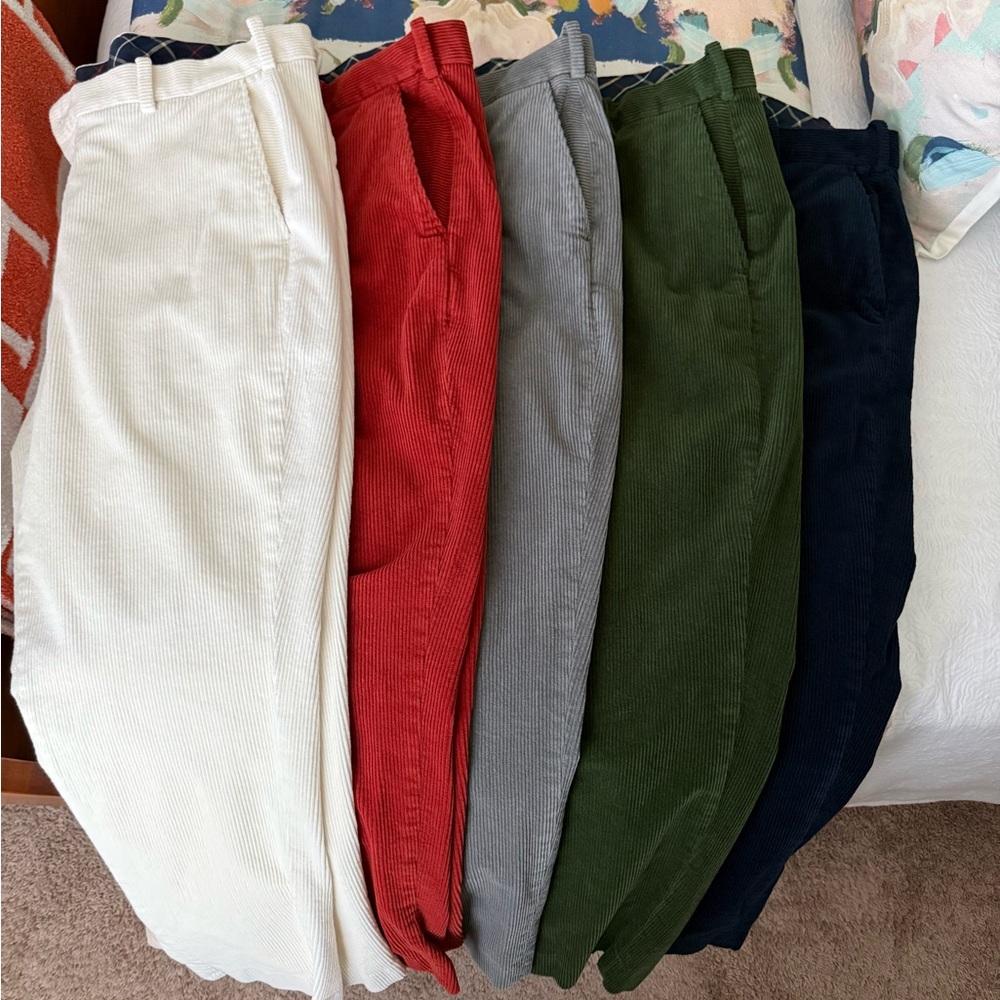 Brooks Brothers Men’s Size 40/30 Corduroy Pants (Set of 5)